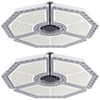 KERNOWO 2 Pack LED Garage Light, 140W 18500 Lumens Garage