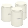 Bayseun Tea Coffee Sugar Canisters, Set of 3 Tea Coffee