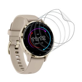 Wondoner Pack of 4 Screen Protectors for Garmin Venu 3s Screen Protector, 0.33 mm Easy Installation Protection for Garmin Venu 3s Film, [Anti-Fingerprint] HD TPU Soft for Venu 3s Screen Protector