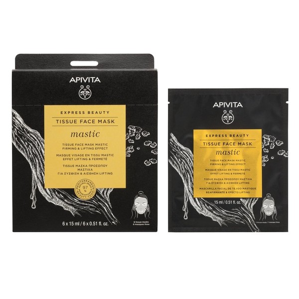 APIVITA Express Beauty Tissue Face Mask Mastic Firming & Lifting