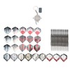 12Pcs Dart Set Stainless Steel Tip Anti Fall Competitive Entertaining