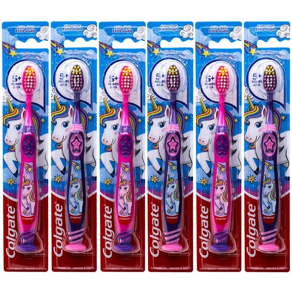 Colgate Kids Unicorn Battery Powered Toothbrush, Extra Soft for Children