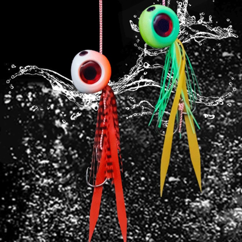 AIMALL Luminous Fishing Lures Glow Artificial Baits with 3D Fisheye,