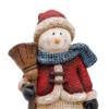 Christmas Snowman Figurines, Xmas Holiday Winter Wonderland Decoration Home Indoor