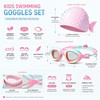 Kids Swimming Goggles for Pool Training – Anti-Fog Adjustable Fit