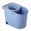 TATAY Rectangle Squeezer Bucket with Wheels, Blue, One Size