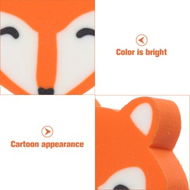 Lurrose 50pcs Fox Erasers Erasers for Kids Pencil Eraser Animals Mini Erasers Cute Erasers for Classroom Prizes - Bulk for Boys Girls - Mini School Supplies