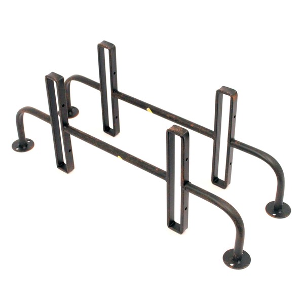 BARNWOODUSA Metal Double Shelf Bracket Brackets for Shelves Wall Mounted