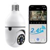 Wesecuu 2MP Wireless Light Bulb Security Camera 2.4G WiFi Outdoor