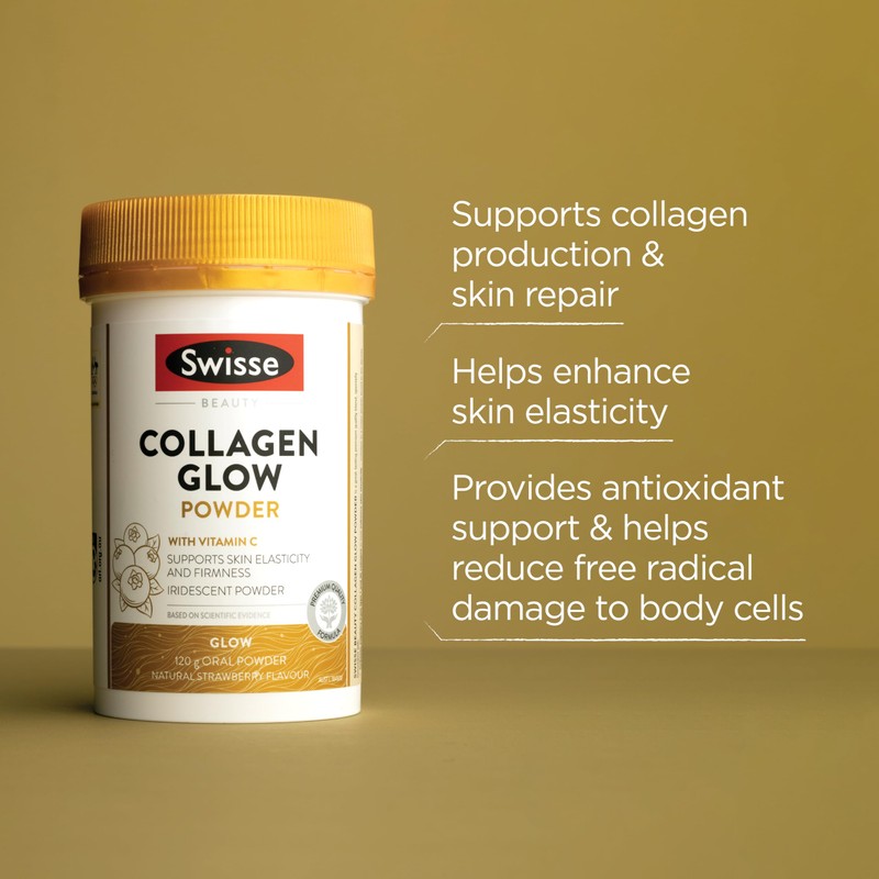 Swisse Beauty Collagen Glow Powder | Supports Skin Elasticity and