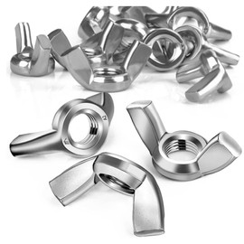 SWTYExt Pack of 70 Wing Nuts M6 DIN 315 Butterfly Nut Wing Nuts A2 V2A Stainless Steel Wing Nut Metric Rustproof Wing Nut DIY Wing Nut for Systems DIY Tools