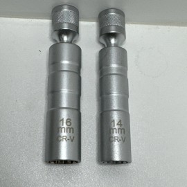 Unbranded Swivel Spark Plug Socket 14MM/16MM Thin Wall Magnetic 12-Point Removal Tool  Set