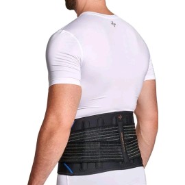 Tommie Copper Adjustable Compression Back Brace Black Large/XL NEW