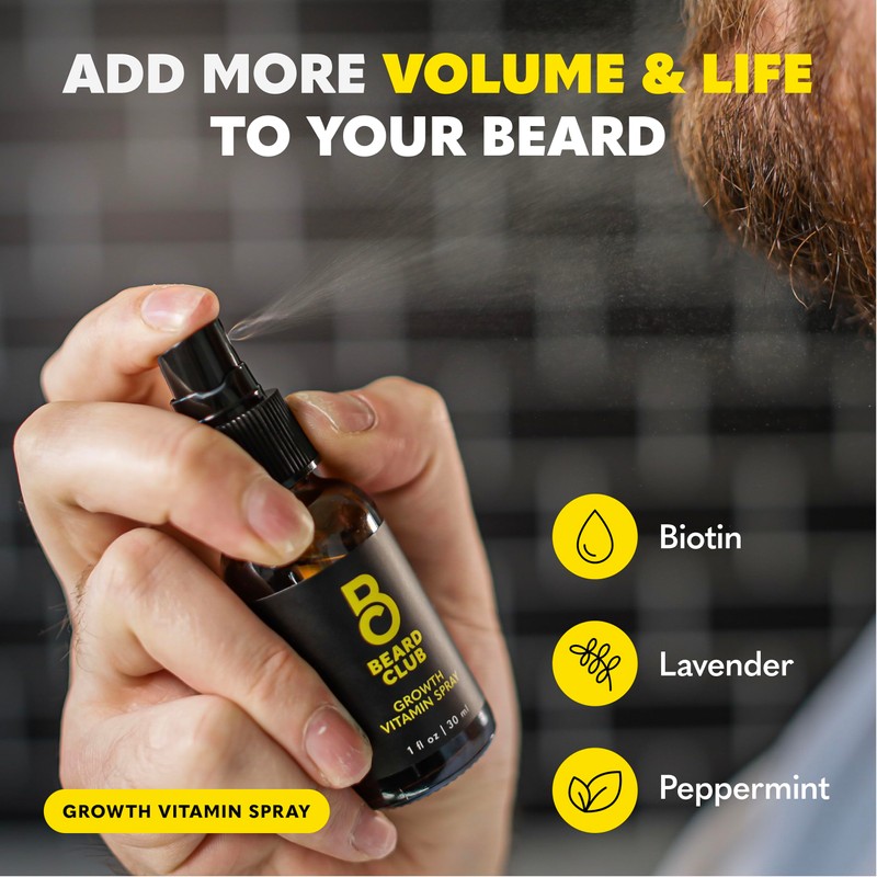 The Beard Club Signature Beard Growth Kit - Derma Roller,