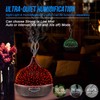 Essential Oil Diffuser 550ml Cool Mist Humidifier 3D Glass Ultrasonic