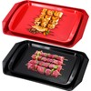 DoubleFill Set of 4 Grilling Prep and Serve Trays 17x12