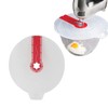 wdcfxy Silicone Mixing Bowl Splatter Guard, Modern Style, White, 12in,