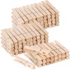 120pcs Clothes Pins Wooden Clothespins 7cm Heavy Duty Wood Clips