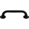 Top Knobs TK593BLK Mercer Collection 3-3/4" Oculus Oval Pull, Flat