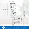 Hidden Channel Valance Clips, 2-1/8inch Clear Plastic Valance Clips for