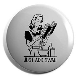 Hippowarehouse Just add Swag Badge Various Sizes 38mm 50mm 75mm