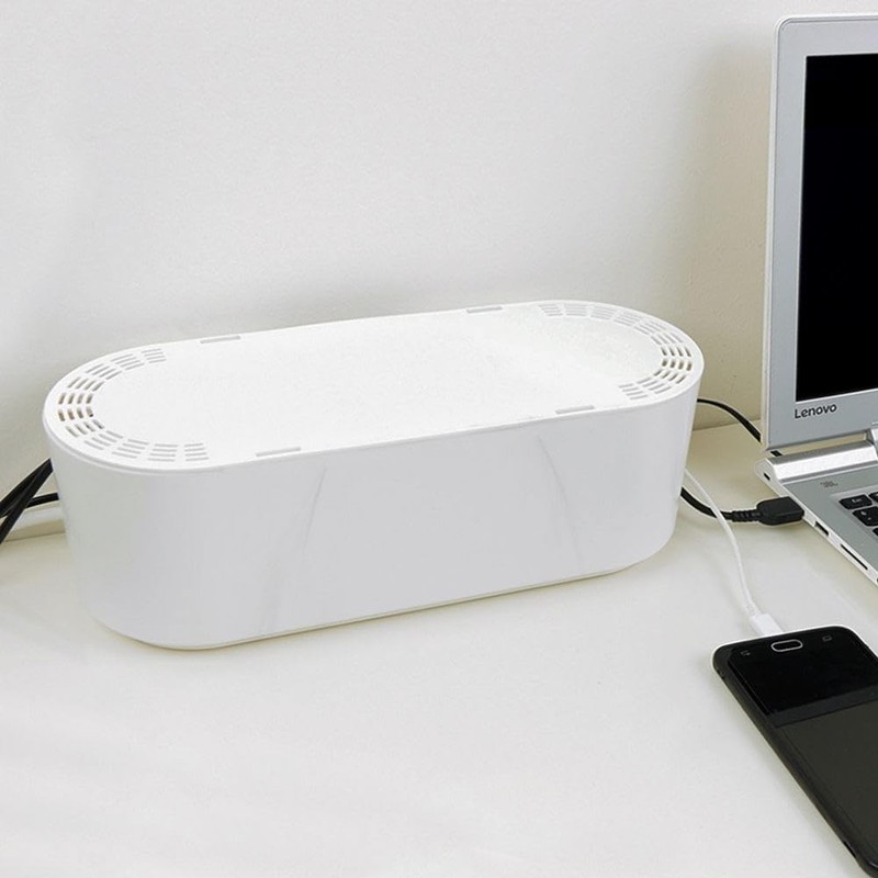 Vilde Cable box, cable holder, cable box, white