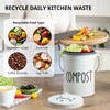 Kitchen Compost Bin, 1 Gallon Countertop Compost Bin with Lid,