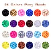 Greentime Pony Beads Bracelets Making Kit, 9mm Pony Beads Rainbow