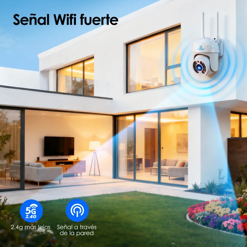 Cámara De Vigilancia De Seguridad Giratoria Al Aire Libre 5g