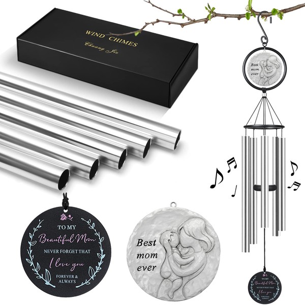 Gifts for Mom from Daughter, Son - Birthday Gifts, Thank You Gifts for Mom, Perfect Present for Mothers of All Ages, 36” Outdoor Wind Chimes