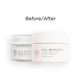All Moringa Face Cream, Nourishing, Moisturizing, and Hydrating, Clean Ingredients, Exclusive Formula for Sensitive Skin, Lightweight, All-Natural, Non GMO, Ethically Produced, Jasmine oil scent