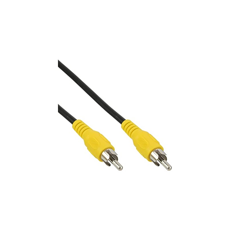 InLine® Video cable, InLine®, 1x RCA M/M 10m, yellow plugs