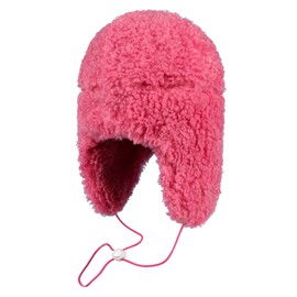Women's Fleece Plush Balaclava Winter Hat with Earmuffs Women Hat Windproof Cold Resistant Ski Snowboard Motorcycle Camping, pink