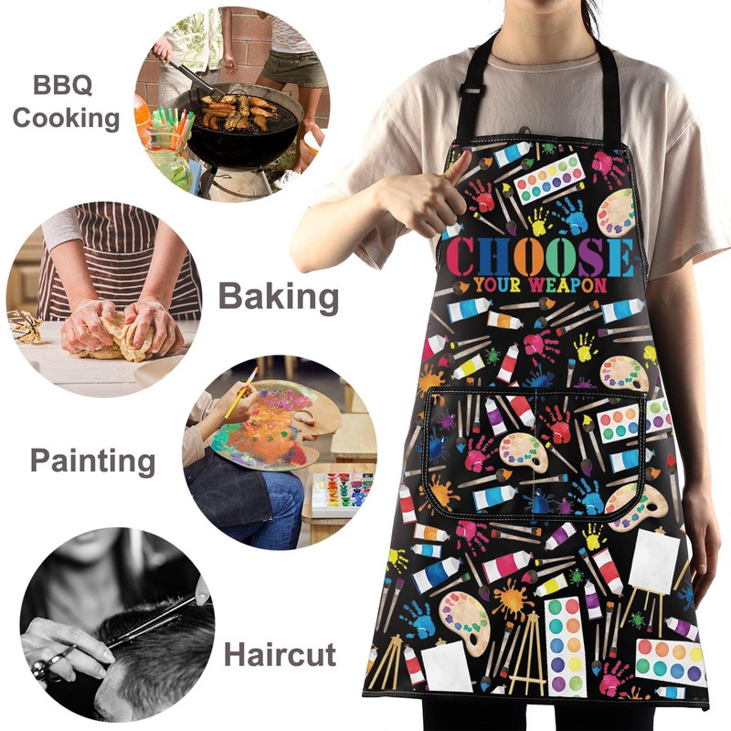 WZMPA Art Painting Adjustable Apron Art Teacher Lover Gift Choose