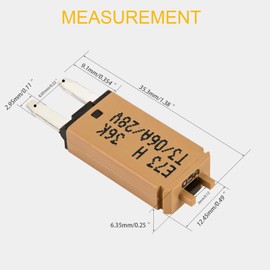 GLOSO Blade Circuit Breaker Mini RV Marine Boat Truck Yacht Manual Reset Audio Solar System Protection ATO ATC 5 Amp 3 PACK E73