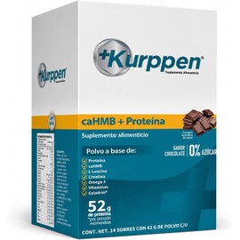 Proteína de Levadura + Creatina + HMB + Celadrin + Omega 3 Proteína en Polvo Sabor Cacao Músculo y Anti-Sarcopenia 40+ Apta Vegetarianos Sin Azúcar 14 Sobres 42g LIV Nutrition KURPPEN