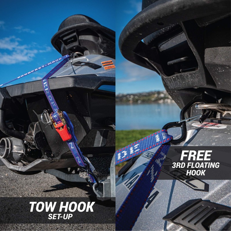 Jetski Ratchet Tie Down Strap - Made in NZ -