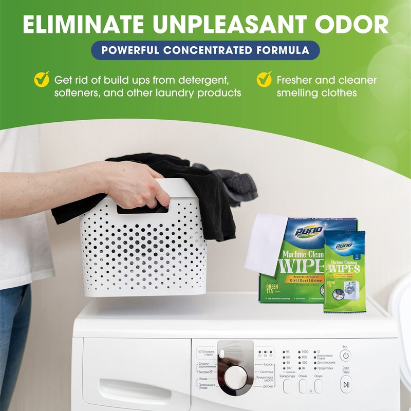 Purio Washing Machine Cleaner Tablets 24-Ct Deep Cleaning Formula Washer