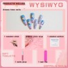 QQPPOLIU Square Long Press on Nails,Fake Nails with Designs,Full Cover