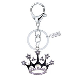 Bling Crystal Black Princess Crown Keychain Creative Packaging Box MZ858-2