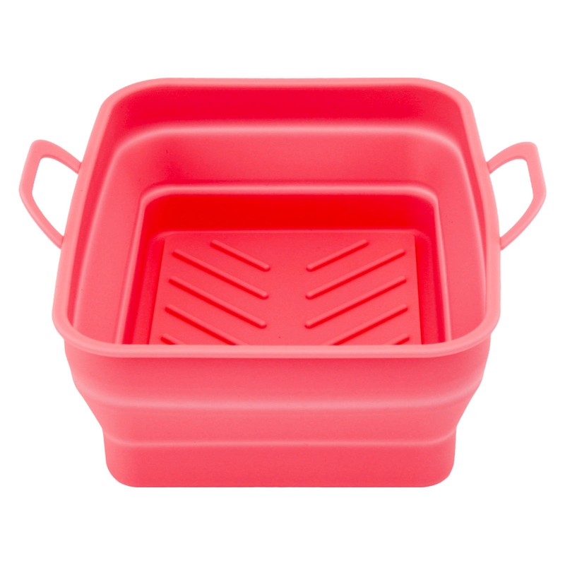 2Pcs Fryer Liner Heat Resistant Silicone Groove Design Easy to