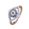 Metmejiao 925 Sterling Silver Turkish Evil Eye Rings for Women,