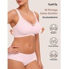 Vertvie Seamless Bra without Underwire Sports Bustier Cross Lace V