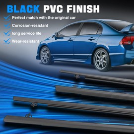 FOMIUZY Door Window Trim Seal Weather Stripping Moulding Belt Sweep Felt Fit Honda Civic 2006 2007 2008 2009 2010 2011 4 Door Sedan Replaces 72410-SNA-A01 72450-SNA-A01 72950-SNA-A01 72910-SNA-A01