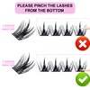 Lash Clusters Kit LAUBESS Cluster Lashes Wispy DIY Lash Extension