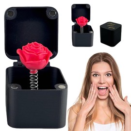 Mystery Box, Prank Gifts, 1.96INCH*1.96INCH Rose In a Box, With Box Prank Toys for Novelty Fun Prank Gift Desk Home Decoration, for Birthday Festival Surprise Your Boyfriend Girlfriend