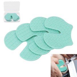 Shot Blocker for Injections, Shot Blocker for Children, Shot Helper Wound Blocker, 4 Pieces Shot Pain Reducer Reusable Plastic Immunisation Shooting Aid Blocks for Children and Adults (Green)