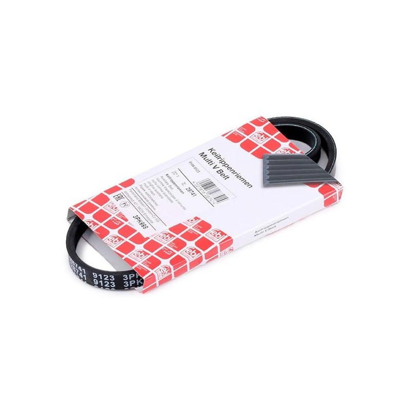 febi bilstein 28741 V-Ribbed Belt, Number of Ribs 3, Pack
