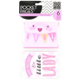 me & my BIG ideas Pocket Pages Pocket Cards, Hello Baby Girl
