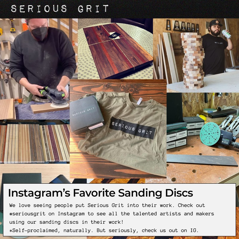 Serious Grit - 6-Inch 49-Hole 2000 Grit Sanding Discs -